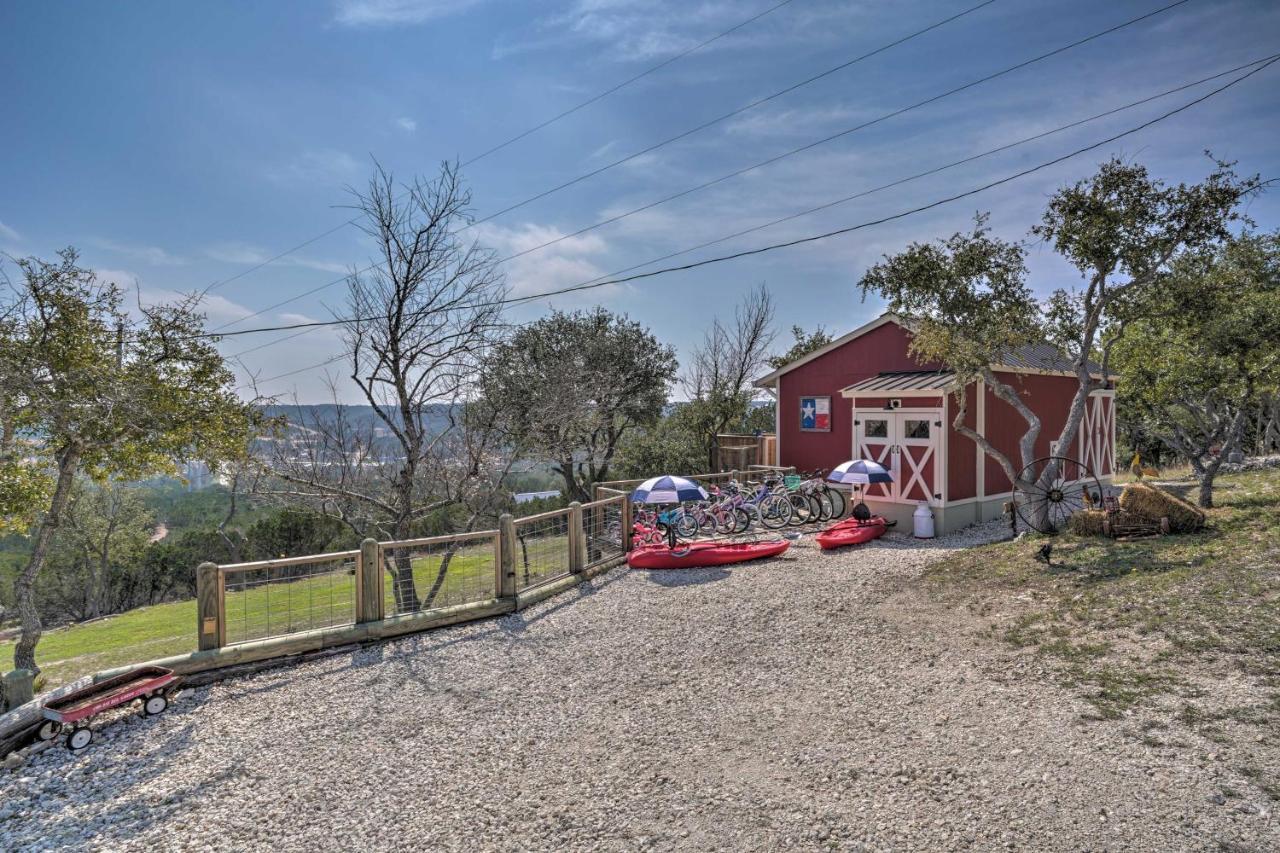 Kerrville Converted Barn Tiny Home With Kayaks! Ngoại thất bức ảnh