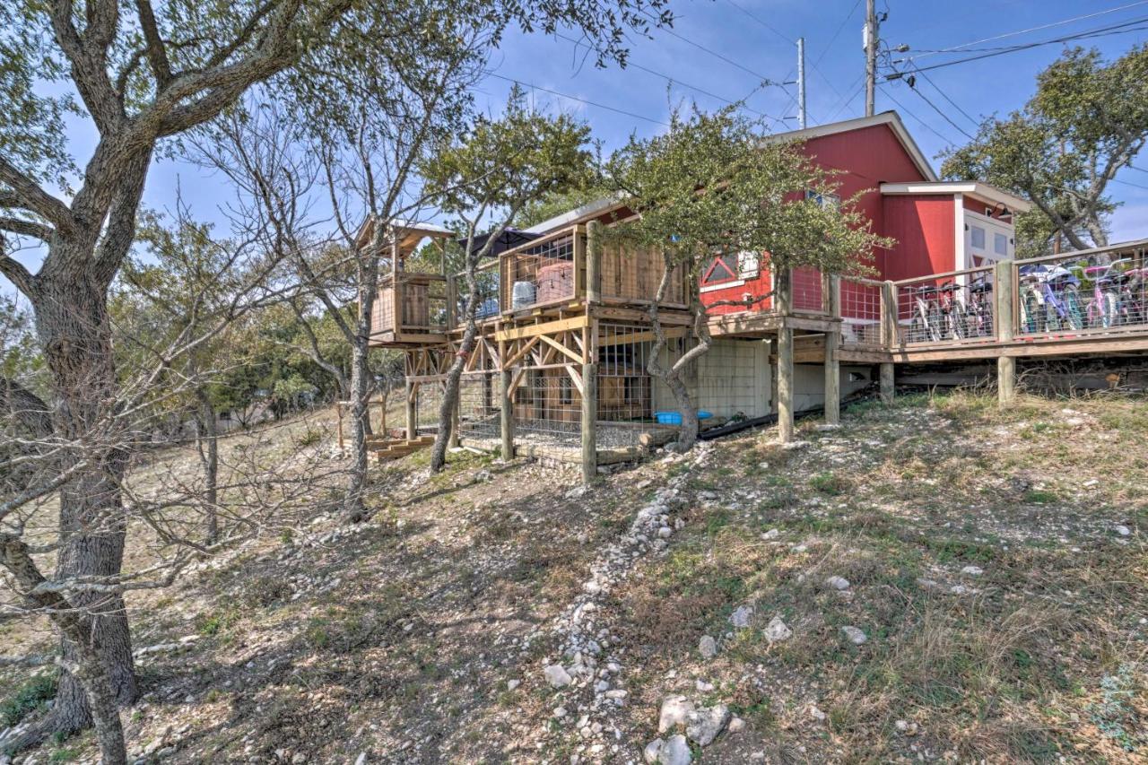 Kerrville Converted Barn Tiny Home With Kayaks! Ngoại thất bức ảnh